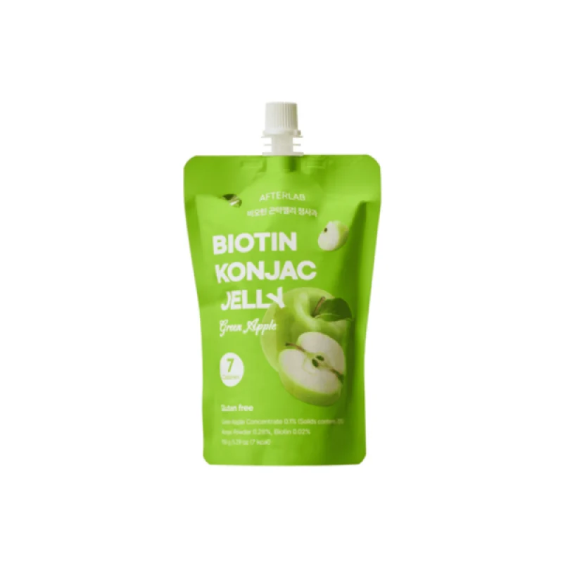 [Self-operated] Korean AFTERLAB Biotin Konjac Jelly, Apple Flavor, 150g, Weight Loss Snack