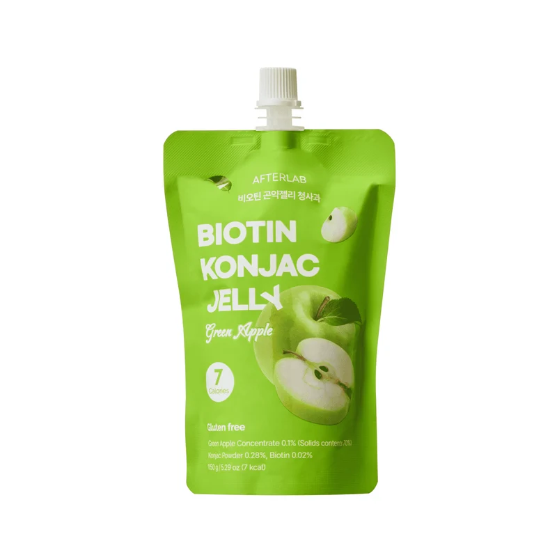 [Self-operated] Korean AFTERLAB Biotin Konjac Jelly, Apple Flavor, 150g, Weight Loss Snack