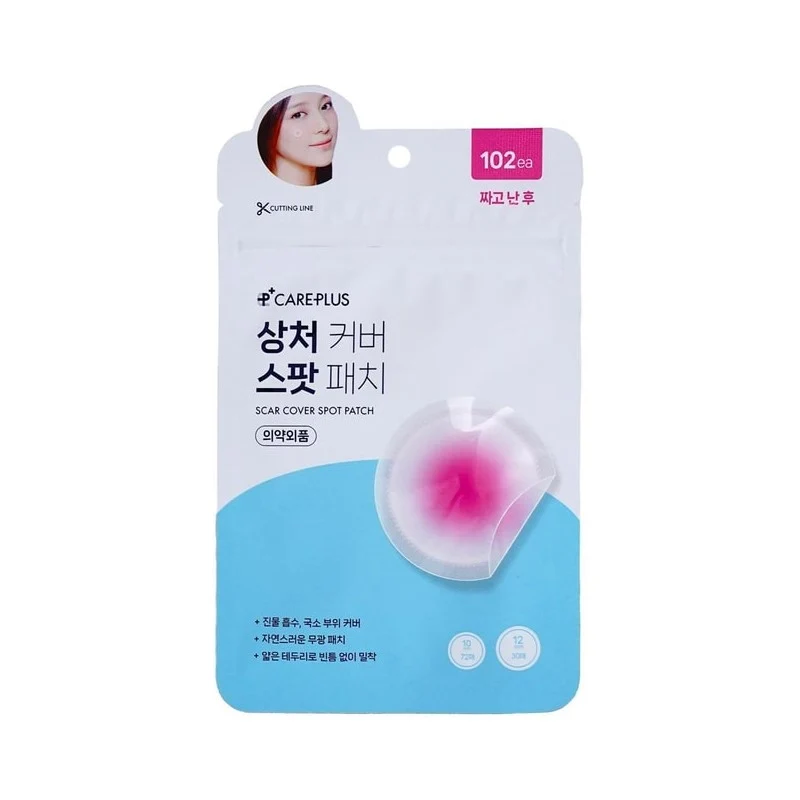 [Self-operated] Korean OLIVE YOUNG Careplus Ultra-thin Invisible Acne Patches, 102 Patches, for Near-Mature Acne, Ultra-thin and Invisible, Can Be Worn Over Makeup, Absorbs Pus and Eliminates Acne Without Leaving Scars