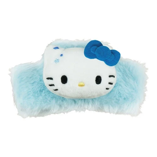 [Self-operated] Sanrio Urudeco series hair accessories, hair clips, Hello Kitty blue, 1 piece per pack.