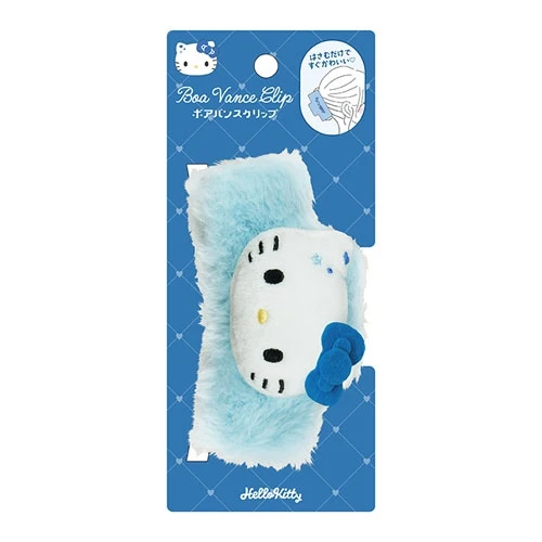 [Self-operated] Sanrio Urudeco series hair accessories, hair clips, Hello Kitty blue, 1 piece per pack.