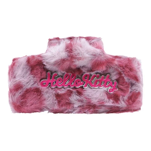 [Self-operated] Sanrio Urudeco series hair accessories, hair clips, Hello Kitty red leopard print, 1 piece per pack.
