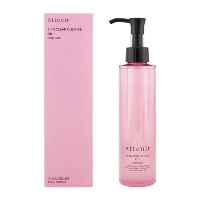 [Self-operated] Japanese ATTENIR Ai Natural Cleansing, Brightening, Mild and Careful Makeup Remover Oil 175ml Rose Scent Limited Edition Eye and Lip Makeup Remover Deep Cleansing