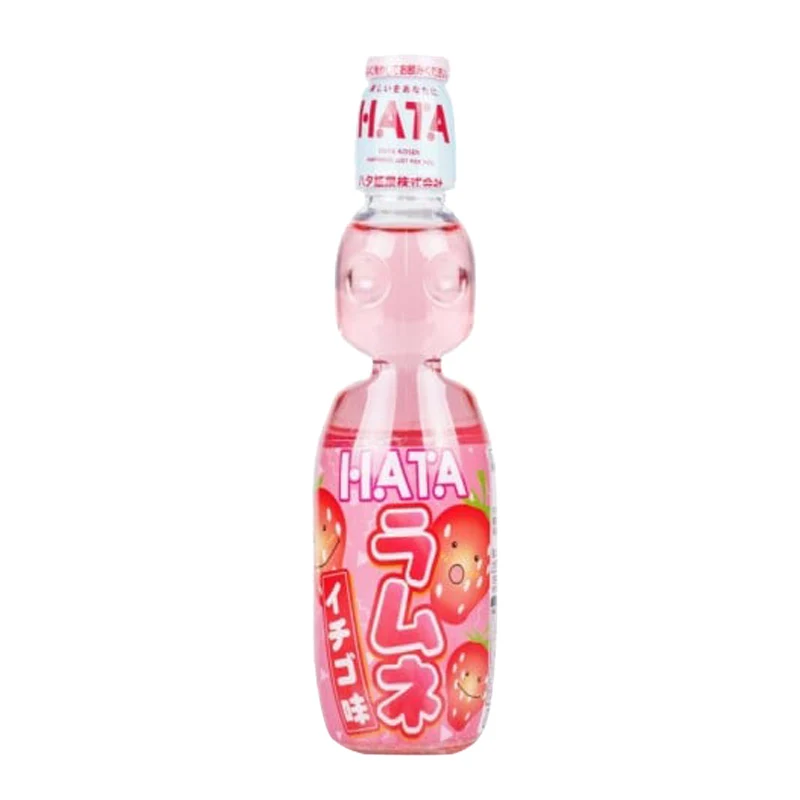 [Self-operated] HATAKOSEN Japanese Marble Soda Strawberry Flavor 200ml Japanese Marble Carbonated Beverage Popular Small Bottle Cola