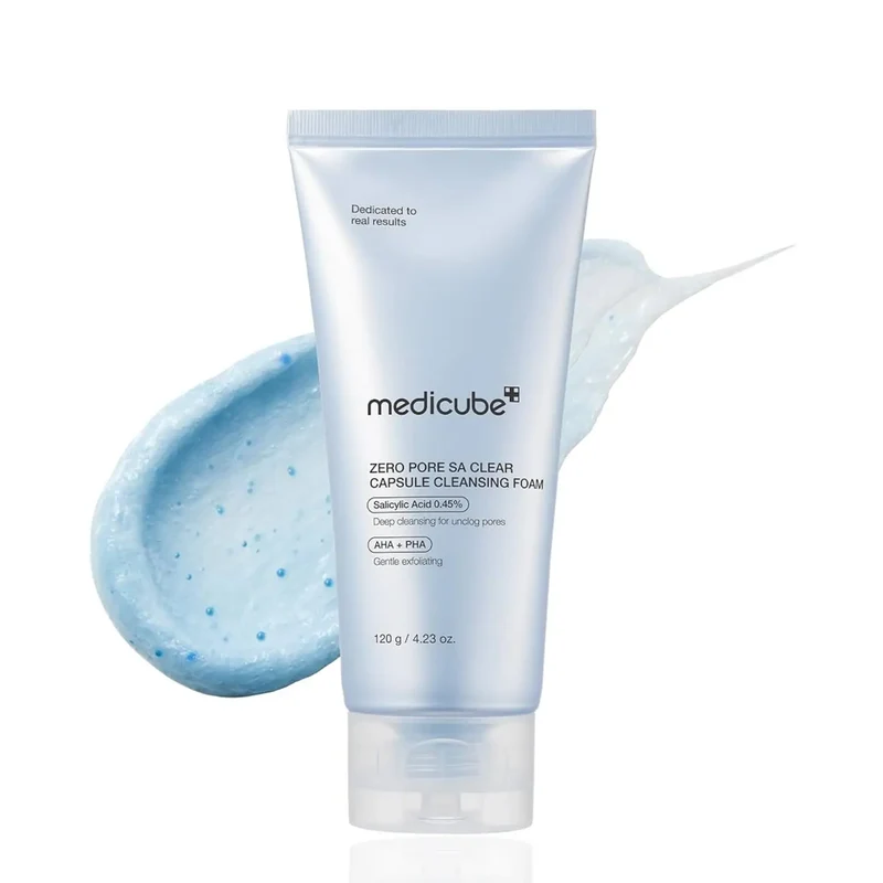 [Self-operated] Korean MEDICUBE CICA Exosome Pore-Minimizing Foaming Cleanser 120g - Breaks Down Oil, Refreshing and Moisturizing