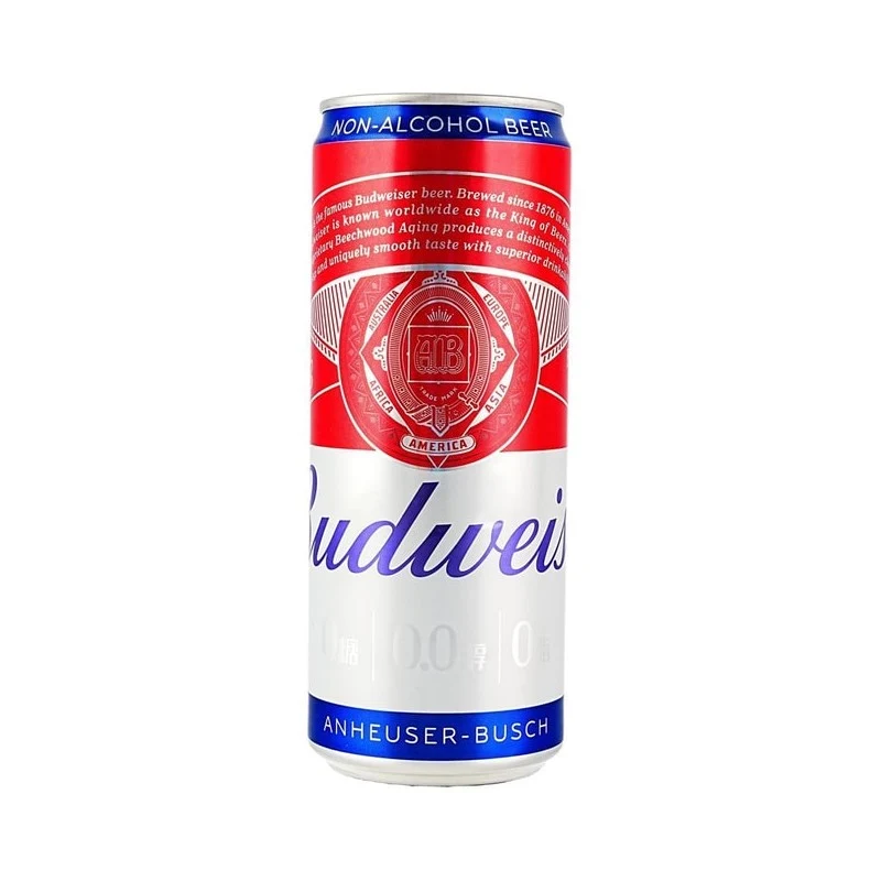 [Self-operated] Budweiser China 0% Alcoholic Beer 330ml (Wang Jiaer's Pick) 0 Sugar 0 Fat Refreshing Malt Flavor, Smooth and Pure