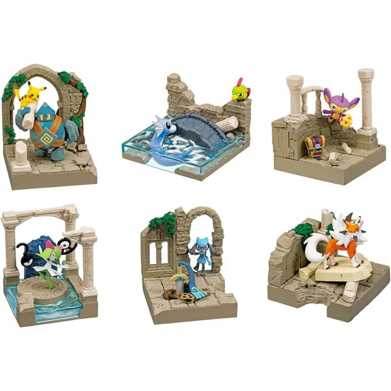 [Self-operated] Japan RE-MENT Hatsune Miku diorama ancient city ruins 1 box XNUMX kinds of random delivery miniature scene desktop ornaments trendy play model