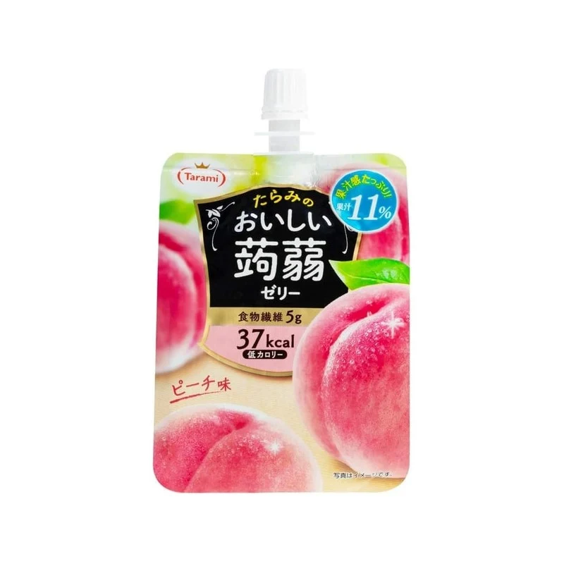 [Self-operated] Japan Tarami Tara honey konjac juice jelly white peach flavor 150g 0 fat pudding jelly snacks