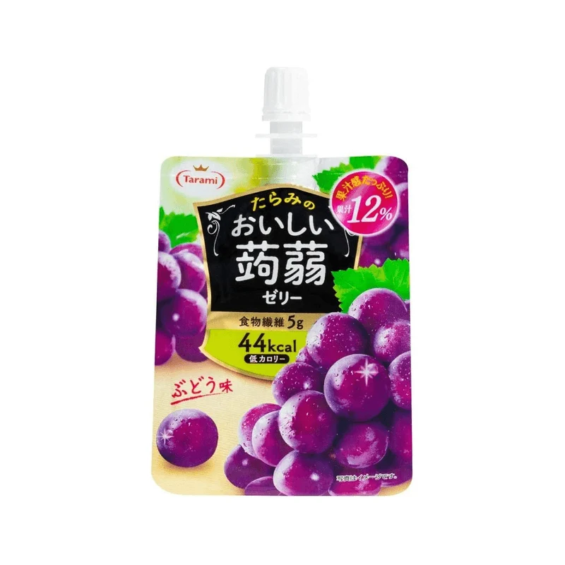 [Self-operated] Japan Tarami Tara honey konjac juice jelly grape flavor 150g 0 fat pudding jelly snacks