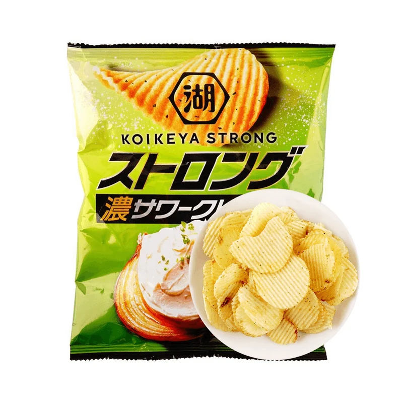 [Self-operated] Japan KOIKEYA Lake House Thick Cut Potato Chips Onion Yogurt Flavor 55g Potato Chips Crispy Snacks
