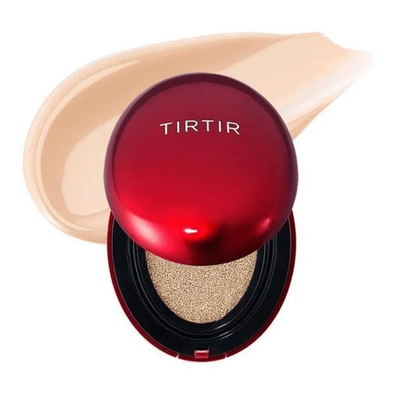 [Self-operated] Korean TIRTIR Titti Le long-lasting makeup sunscreen air cushion red #17C white sand color suitable for fair skin 18g sunscreen long-lasting isolation oil control