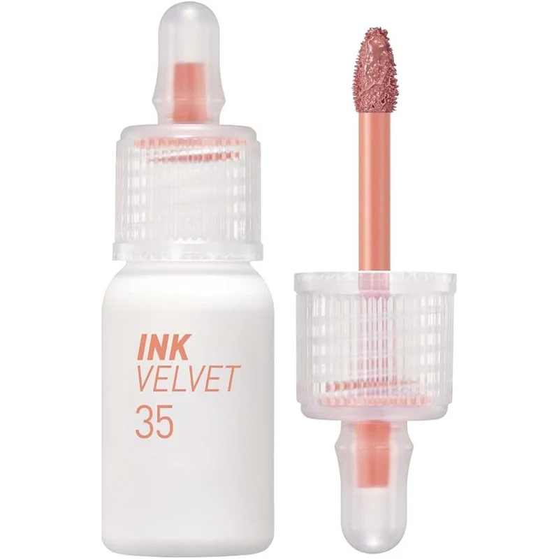 [Self-operated] South Korea CLUB CLIO PERIPERA Filipina Velvet Ink Lip Glaze 4g Long-lasting Color #35 Spring Salmon