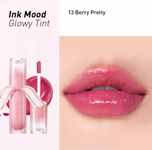 [Self-operated] South Korea CLUB CLIO PERIPERA Feilifeila Ink Color Water Essence Lip Glaze #013 BERRY PRETTY 4g Long-lasting Moisturizing Lip Color Ink Crystal Bright Moisturizing Lip Color No Fading Lip Gloss Lipstick