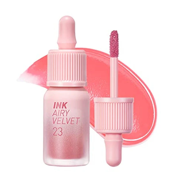 [Self-operated] Korean CLIO PERIPERA Air Velvet Ink Lip Glaze 4g Long-lasting Color #23 In The Peachlight White Peach Milk