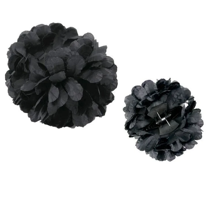 Flamenco Haarblume in Schwarz