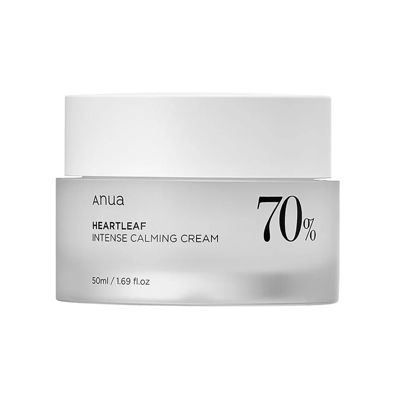 [Self-operated] South Korea ANUA Anyu'an Houttuynia cordata 70% Intense Soothing Cream 50ml Face Cream Moisturizing Centella asiatica Glucoside Moisturizing Cream Houttuynia cordata Lotion