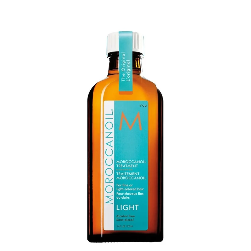 [Self-operated] Israel Moroccanoil Moroccan Oil Hair Care Essential Oil White Cover Light Edition 100ml Anti-frizzy, soft, dry, permed, dyed and split ends