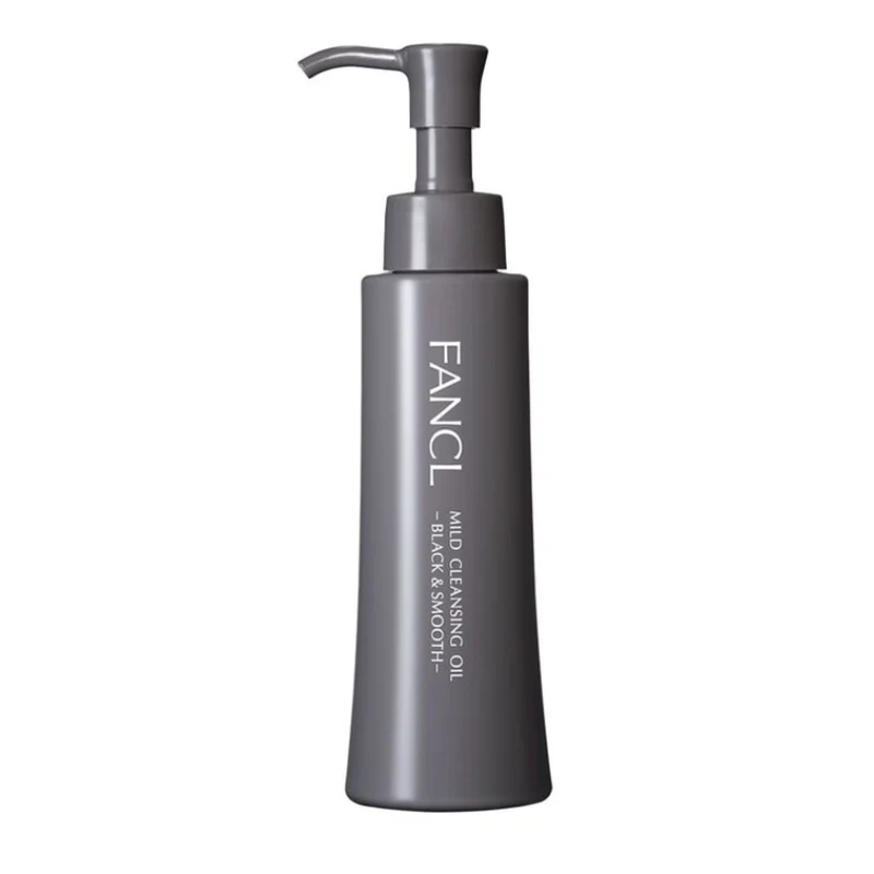 [Self-operated] Japan FANCL black bottle charcoal absorption mud mild cleansing oil 120ml for face, eyes and lips