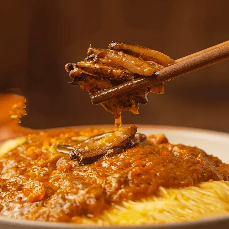 [Self-operated] China BAIXIANG White Elephant Crab Roe Noodles Snack Instant Noodles 208g Suzhou Thin Noodles + Rich Crab Roe Sauce Instant Ramen