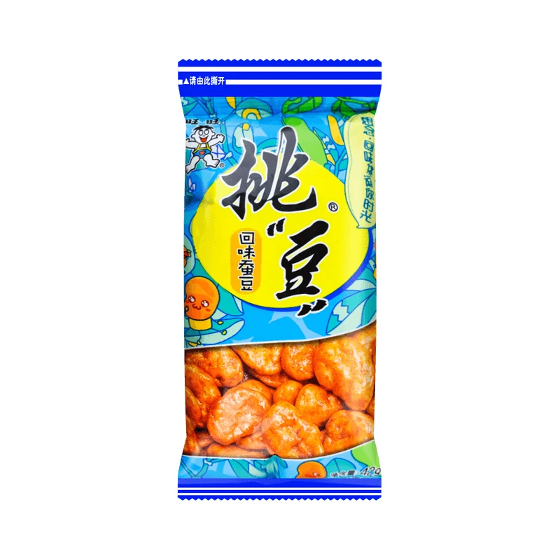 【Self-operated】China Want Want Pick Bean Series Aftertaste Broad Beans 42g Internet celebrity office snacks