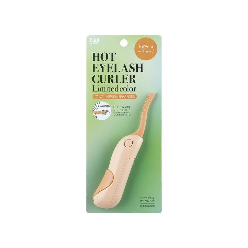 [Self-operated] Japan KAI Nakano Akemi Electric Eyelash Curler #Apricot Orange 1 piece limited edition