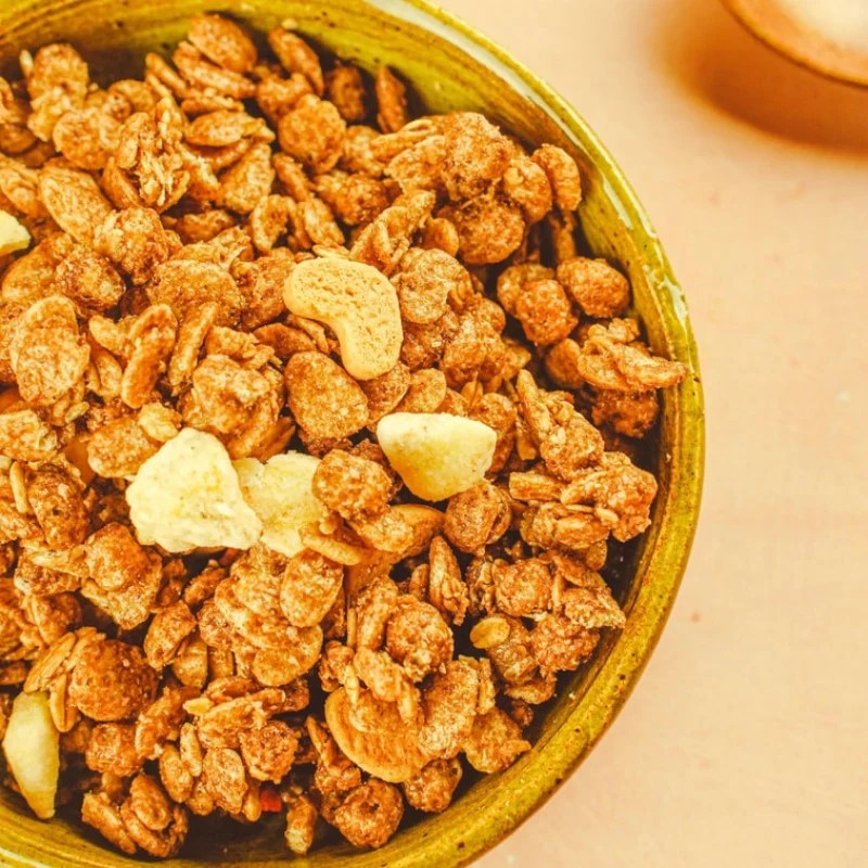[Self-operated] Japan Calbee Calbee instant fruit cereal oatmeal + heart-shaped biscuits banana chocolate flavor 600g
