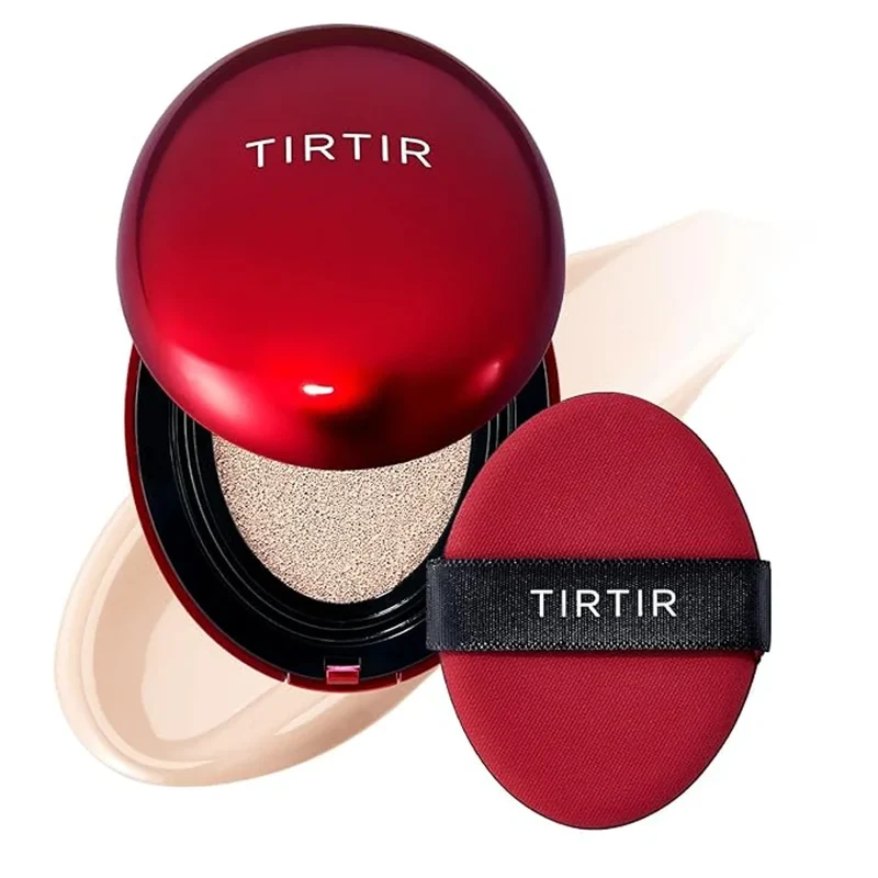 [Self-operated] TIRTIR Korean Long-Lasting Setting Sunscreen Cushion, Red #13N, Porcelain White (Suitable for fair skin), 18g. Provides long-lasting sun protection, isolation, and oil control.
