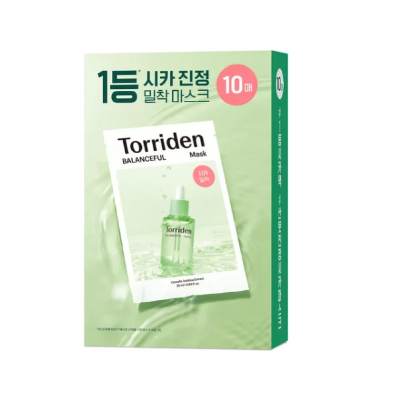 [Self-operated] South Korea TORRIDEN Tao Ruidan Centella Asiatica Mask 10 pieces moisturizing hydrating calming repair oil control