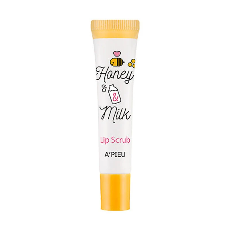 [Self-operated] South Korea A'PIEU Op Honey Milk Lip Scrub 10g Say goodbye to dead skin, fade lip lines, moisturize