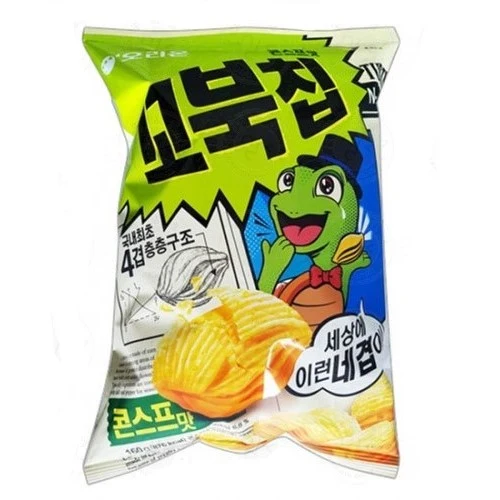[Self-operated] Korean ORION Ninja Turtles Potato Chips Corn Flavor 160g Snacks Puffed Food