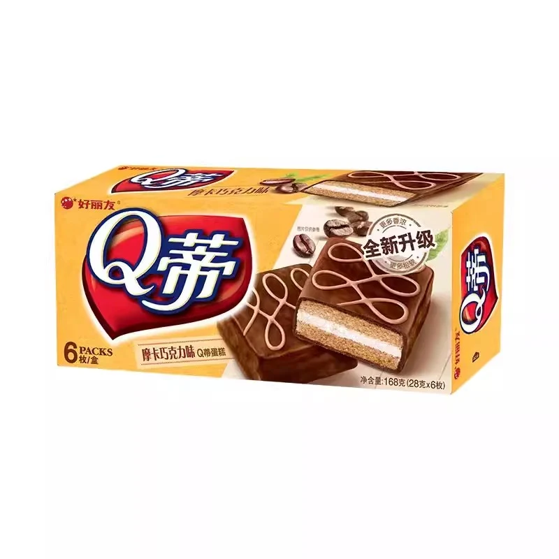 [Self-operated] Korean ORION Orion Q-ti multi-layer cake mocha chocolate flavor 6 pieces of pastry snacks children's snacks