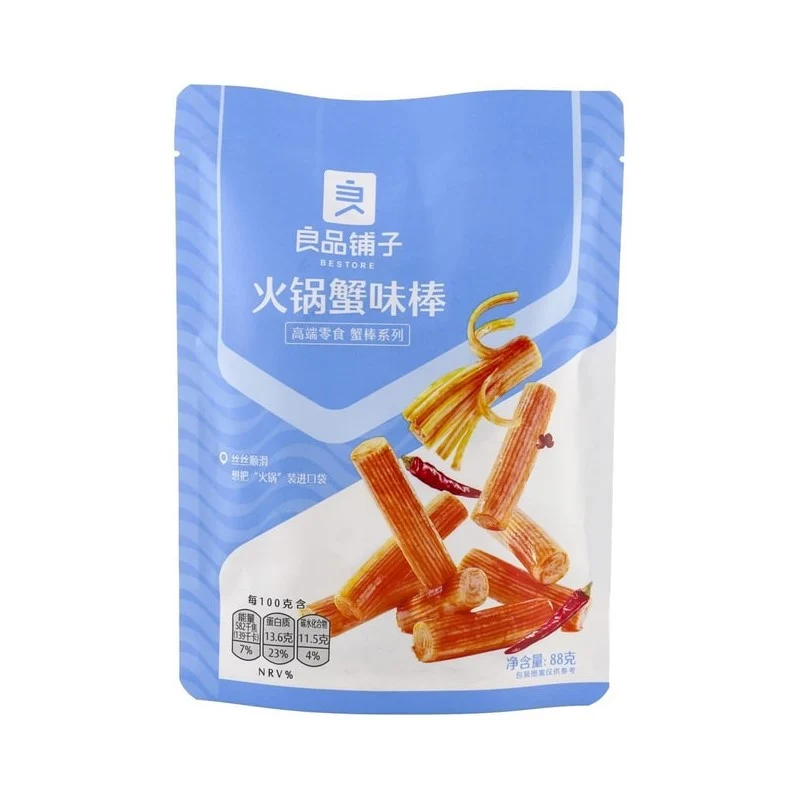 [Self-operated] China BESTORE Liangpinpu Hot Pot Crab Flavor Stick Instant Crab Stick 88g Casual Instant Seafood Specialty Shredded Snacks