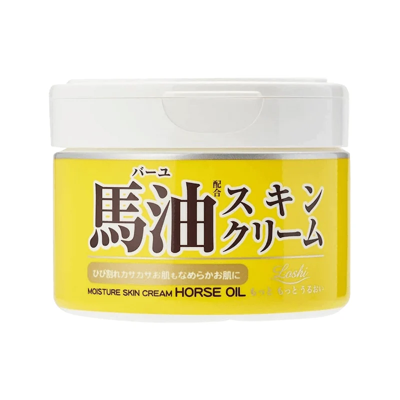 [Self-operated] Japan LOSHI Hokkaido horse oil cream 220g hydrating moisturizing moisturizer