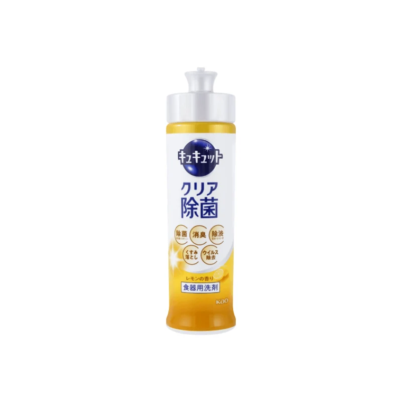 [Self-operated] Japan KAO Kao KYUKYUTTO sterilization dishwashing detergent lemon flavor 240ml fruit and vegetable tableware detergent