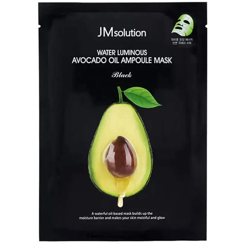 [Self-operated] Korean JM SOLUTION Muscle Research Water Nourishing Avocado Essence Mask 1 piece hydrating, moisturizing and deeply nourishing