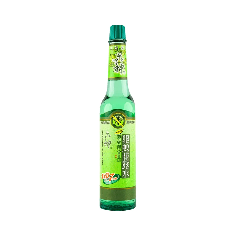[Self-operated] China LiuShen Liushen Flower Dew Mosquito Repellent Classic Old Glass Bottle Mint Fragrance 195ml Cool and Refreshing Anti-Mosquito Artifact