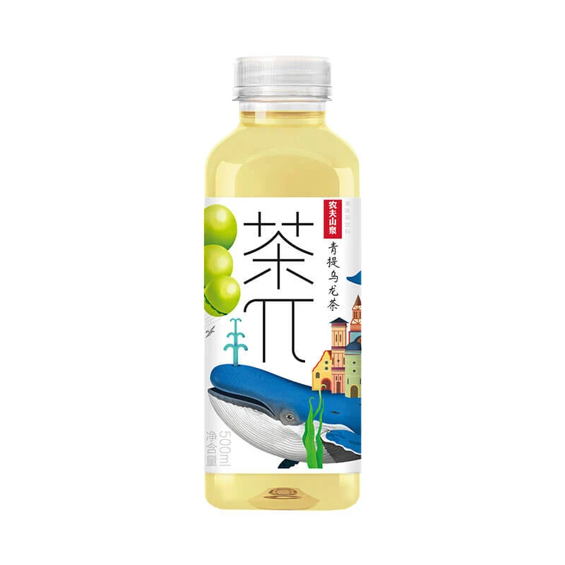 【Self-operated】China NONGFUSPRING Nongfu Spring Tea π Fruit Tea Drink 500ml Green Grape Oolong Tea