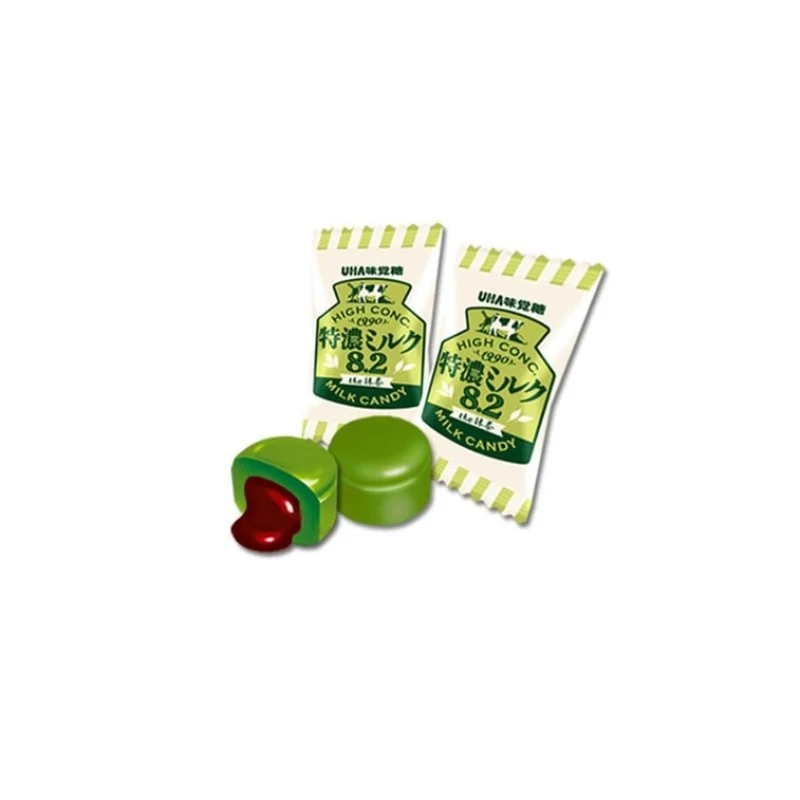 [Self-operated] Japan UHA Yuha Mikado Extra Concentrated Milk 8.2 Series Hokkaido Extra Concentrated Milk Candy Matcha Flavor 70g Candy Milk Candy Wedding Candy Children's Snacks