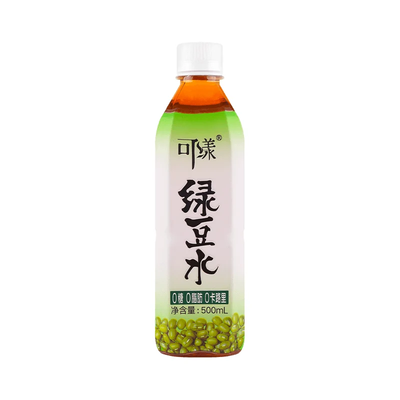 [Self-operated] China Ke Yang Mung Bean Water Drink 500ml 0 sugar 0 calories 0 fat summer cooling health water drink plant drink refreshing mung bean soup