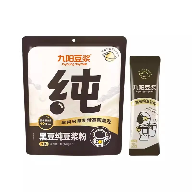 【Self-operated】China Joyoung Black Bean Pure Soy Milk Powder Stand Up Bag 20g*7 Soy Milk Powder Soy Milk Powder Nutrition Breakfast Instant Soy Milk