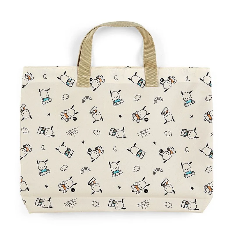 [Self-operated] Japanese Sanrio Pochacco Pocha Dog cute handbag 1 set cartoon animation children's handbag hand shopping bag