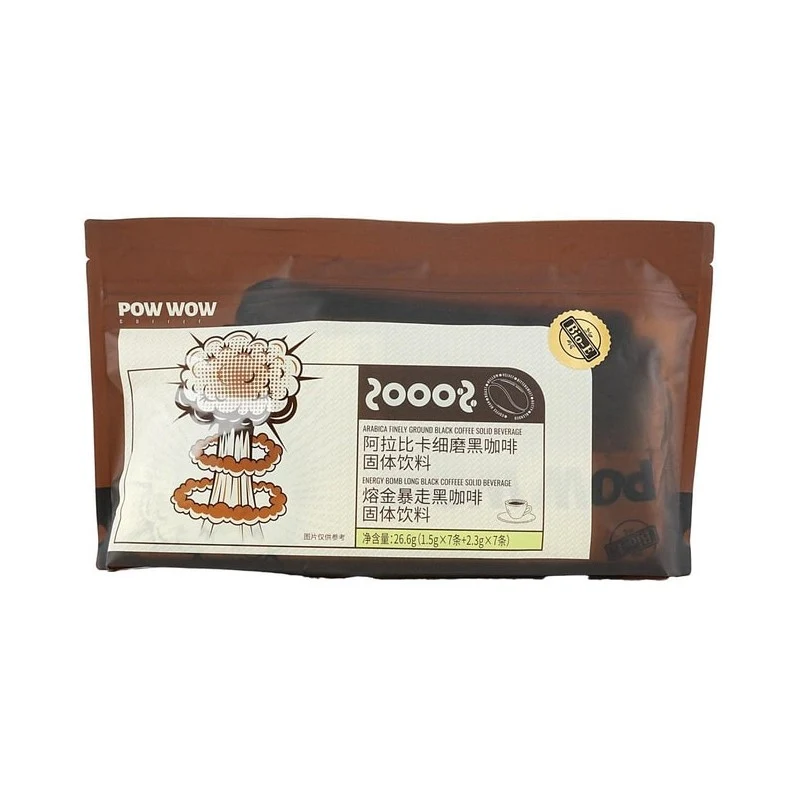 [Self-operated] Australian BIO-E POW WOW Molten Gold American Black Coffee 7 packs 14 sticks 48.3g Quickly eliminate edema and refresh the mind. Good news for edema stars. Gulinaza, the same bioe coffee