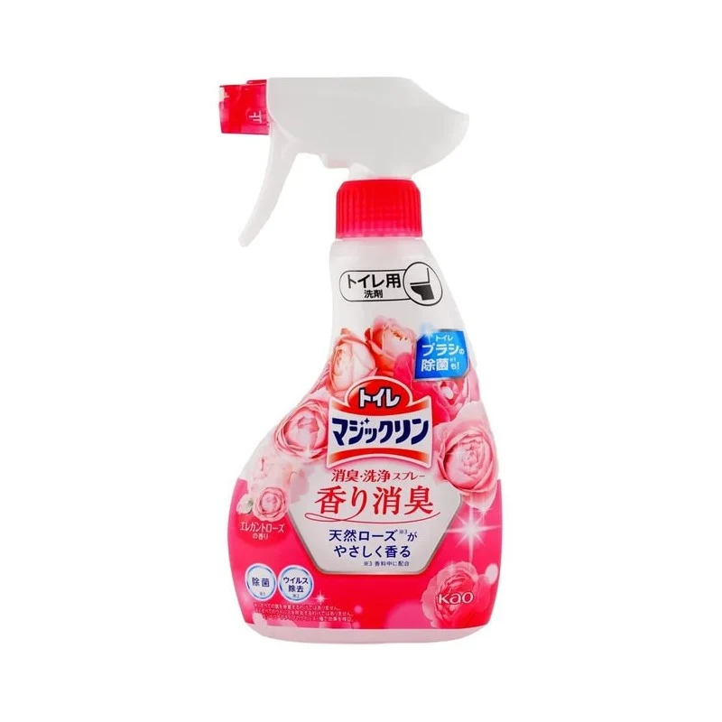 [Self-operated] Japan KAO Kao toilet deodorant cleaning spray anti-fouling enhanced version elegant rose fragrance 350ml toilet cleaner descaling and sterilization fresh smell