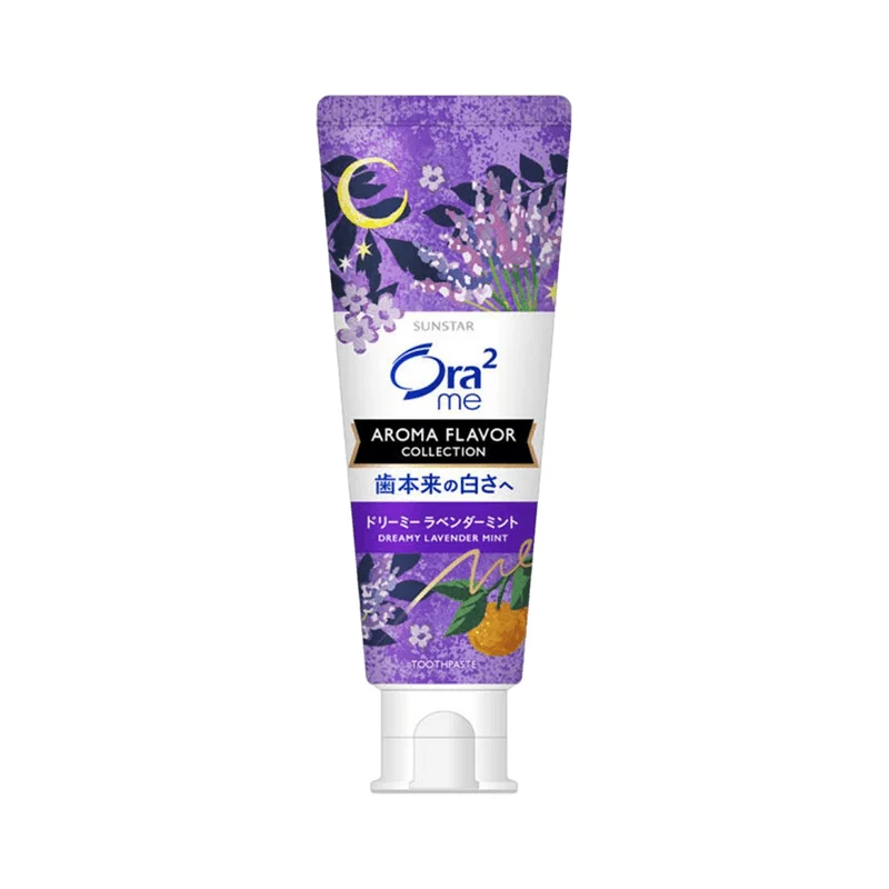 [Self-operated] Japan SUNSTAR Ora2 Haole Teeth Whitening Toothpaste Dreamy Lavender Flavor 130g Removes odor, smoke stains, prevents moths, whitens, refreshes breath, and resists sensitivity