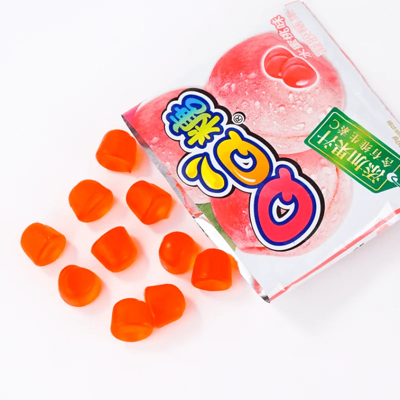 【Self-operated】China Want Want Want QQ Candy Peach Flavor 20g Small Package Gummy Candy Fruit Juice Gummy Candy Kindergarten Children's Festival Candy Sharing Snacks