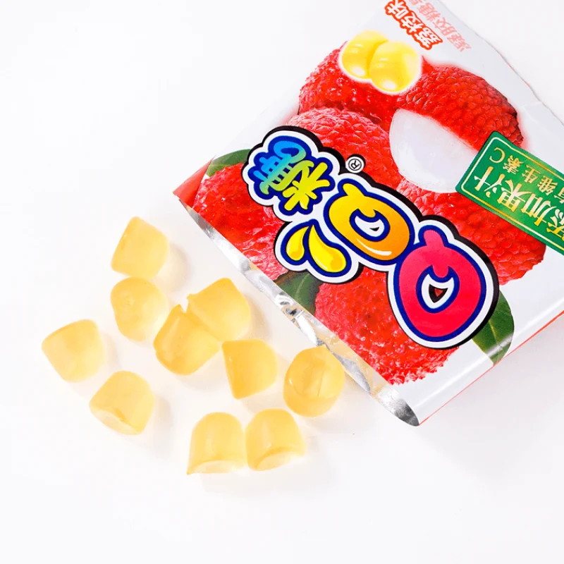 【Self-operated】China Want Want Want QQ Candy Lychee Flavor 20g Small Package Gummy Candy Fruit Juice Gummy Candy Kindergarten Children's Festival Candy Sharing Snacks