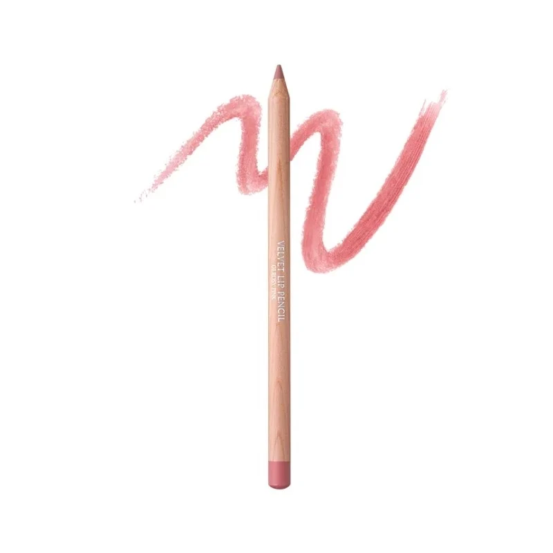 [Self-operated] Korean CLIO happyrim & lip liner #01 Rosy Pink Rose pink velvet matte mousse liner pen outlines natural lip plumping in one stroke