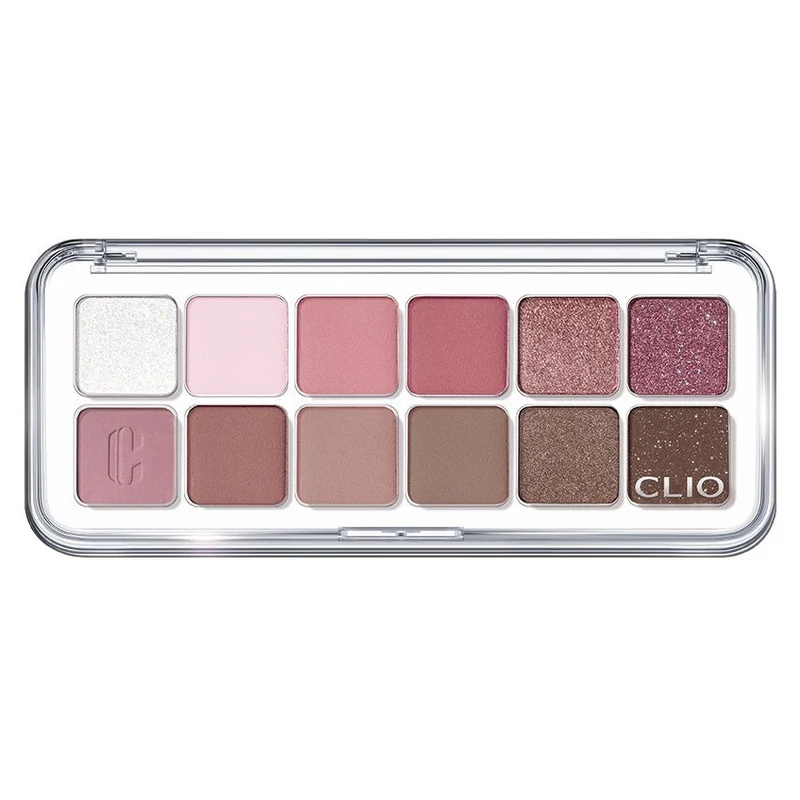 [Self-operated] Korean CLIO CLEO Star Sand 12-color Eyeshadow Palette Mobile Palette Pearlescent Matte Sequin Blush Multi-purpose Palette #05 Orchid Cloud Butterfly Fairy