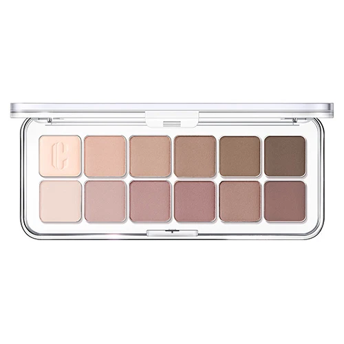 [Self-operated] Korean CLIO CLEO Star Sand 12-color Eyeshadow Palette Mobile Palette Pearlescent Matte Sequin Blush Multi-purpose Palette #03 Mute Library Oatmeal Milk Tea Cold Tone Pink Brown