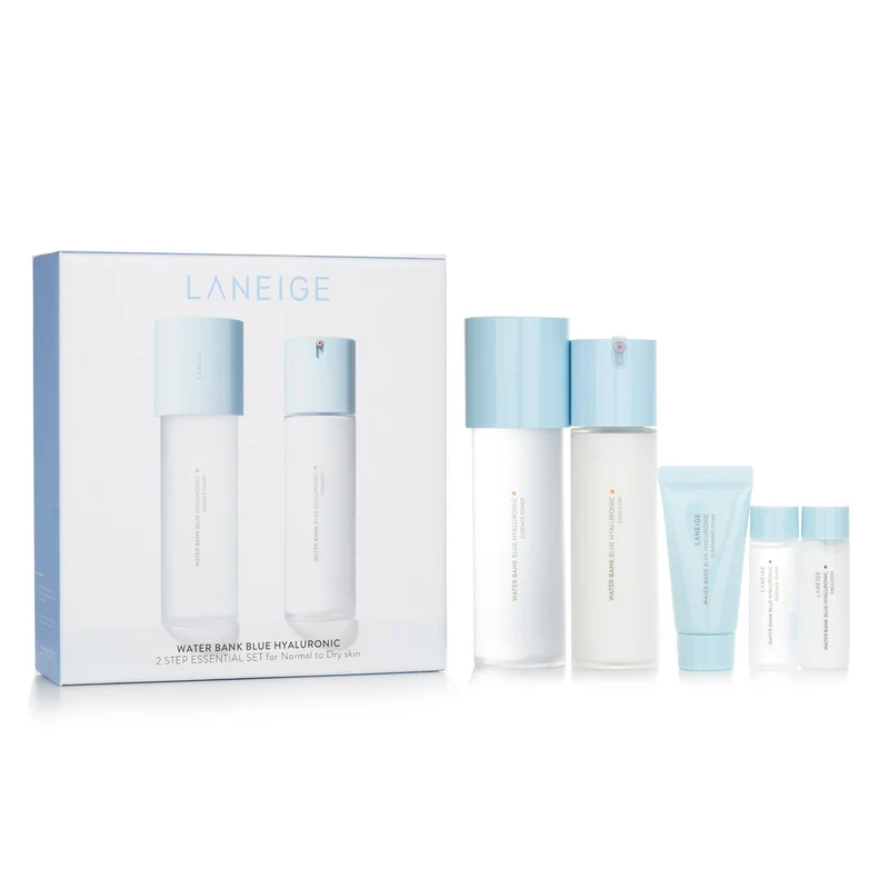 [Self-operated] South Korea LANEIGE Laneige New Water Cool Little Blue Shield Special Moisturizing Skin Care Set Toner 160ml + Lotion 120ml Free Toner 25ml + Lotion 25ml + Cleanser 30g Toner Lotion Set Hydrating Refreshing Moisturizing Moisturizing Repair